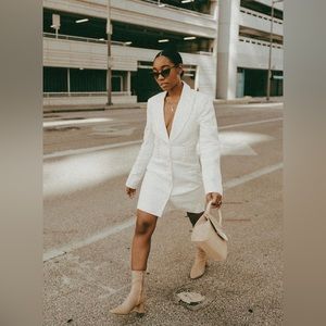 Significant Other White Blazer Dress